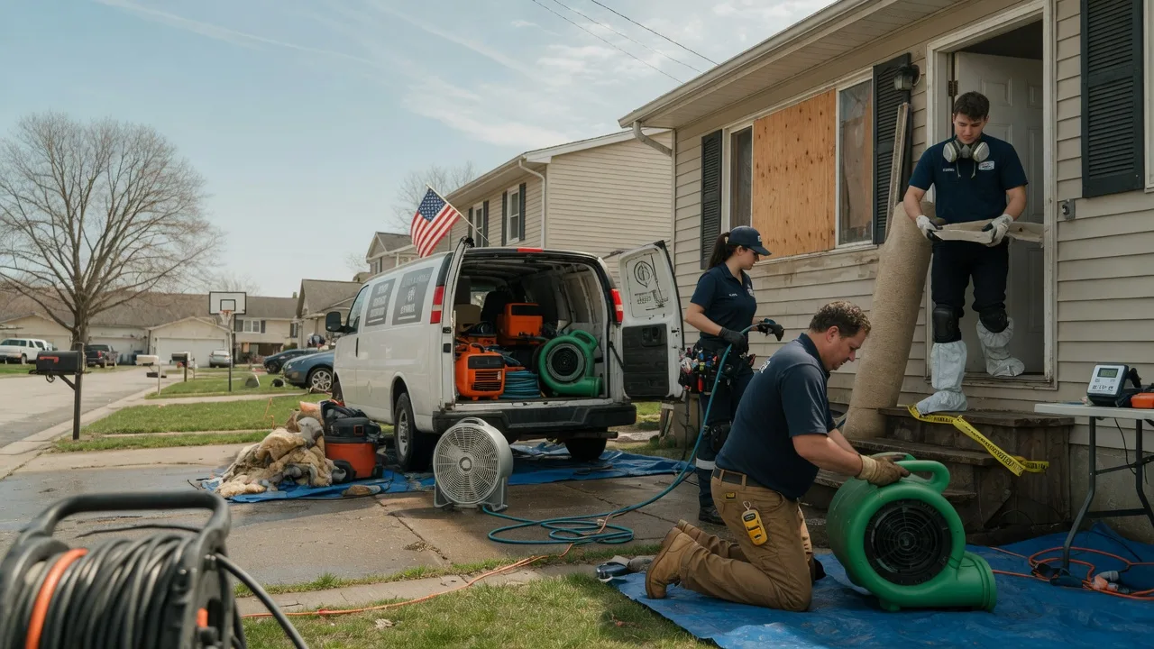 Water Damage Restoration in Harristown, IL near me